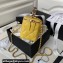 Chanel Shiny Crumpled Lambskin, Imitation Pearls & Gold-Tone Metal Clutch with Chain Bag AP3804 Yellow 2024