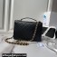 Chanel Vintage Gold-Tone Metal Flap Bag with Top Handle AS6025 Black 2024