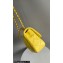 Chanel Lambskin, Resin & Gold-Tone Metal Small Flap Bag with Top Handle AS4848 Yellow 2024
