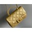 Chanel Lambskin, Resin & Gold-Tone Metal Mini Flap Bag with Top Handle AS4847 Gold 2024