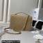 Chanel Vintage Gold-Tone Metal Flap Bag with Top Handle AS6025 Beige 2024