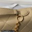 Chanel Vintage Gold-Tone Metal Flap Bag with Top Handle AS6025 Beige 2024