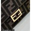 Fendi Wallet On Chain Baguette Bag in Brown FF fabric 2024
