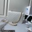 Chanel Vintage Gold-Tone Metal Flap Bag with Top Handle AS6025 White 2024