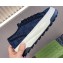 Gucci Tennis 1977 Women's GG sneakers 772879 Blue denim with black GG crystals 2024