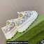 Gucci Tennis 1977 Women's GG sneakers 771645 Off white canvas with GG lamé with crystals 2024