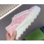 Gucci Tennis 1977 Women's GG sneakers 782737 Pink canvas with GG embroideries 2024