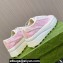 Gucci Tennis 1977 Women's GG sneakers 782737 Pink canvas with GG embroideries 2024