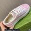 Gucci Tennis 1977 Women's GG sneakers 782737 Pink canvas with GG embroideries 2024