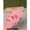 Gucci Women's Interlocking G slide sandals 780307 in Rubber Pink 2024
