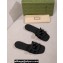 Gucci Women's Interlocking G slide sandals 780307 in Rubber Black 2024