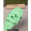 Gucci Women's Interlocking G slide sandals 780307 in Rubber Green 2024