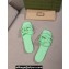 Gucci Women's Interlocking G slide sandals 780307 in Rubber Green 2024