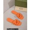 Gucci Women's Interlocking G slide sandals 780307 in Rubber Orange 2024