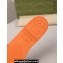 Gucci Women's Interlocking G slide sandals 780307 in Rubber Orange 2024