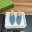 Gucci Women's Princetown slipper 771592 in GG Denim Light Blue 2024