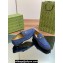 Gucci Men's Jordaan loafer 406994 in Suede Blue 2024