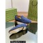 Gucci Men's Jordaan loafer 406994 in Suede Blue 2024
