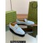 Gucci Men's Jordaan loafer 406994 in Suede Light Blue 2024