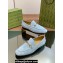 Gucci Men's Jordaan loafer 406994 in Suede Light Blue 2024