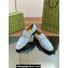 Gucci Men's Jordaan loafer 406994 in Suede Light Blue 2024