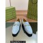 Gucci Men's Jordaan loafer 406994 in Suede Light Blue 2024