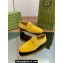 Gucci Men's Jordaan loafer 406994 in Suede Yellow 2024