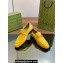 Gucci Men's Jordaan loafer 406994 in Suede Yellow 2024