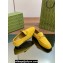 Gucci Men's Jordaan loafer 406994 in Suede Yellow 2024