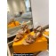 Louis Vuitton Heel 4cm Calf leather LV Isola Sandals Brown 2024