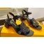Louis Vuitton Heel 4cm Calf leather LV Isola Sandals Black 2024