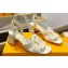 Louis Vuitton Heel 4cm Calf leather LV Isola Sandals White 2024