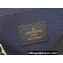 Louis Vuitton Monogram Empreinte leather Félicie Pochette Bag Navy Blue/Cream 2024