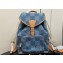 Louis Vuitton Monogram Denim Montsouris Backpack Bag New LV Remix N40708 Blue 2024