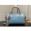 Louis Vuitton Monogram Vernis leather Nano Speedy Bag New LV Remix M83000 Sky Blue 2024