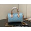 Louis Vuitton Monogram Vernis leather Nano Speedy Bag New LV Remix M83000 Sky Blue 2024
