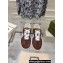 Gucci Suede and Mesh Women/Men Sneakers Coffee with Interlocking G 2024