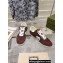 Gucci Suede and Mesh Women/Men Sneakers Coffee with Interlocking G 2024