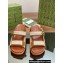 Gucci Lido Women/Men sandals with Double G 780061 in Natural raffia 2024