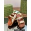 Gucci Lido Women/Men sandals with Double G 780061 in Natural raffia 2024