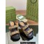 Gucci Lido Women/Men sandals with Double G 780061 in GG Canvas Beige 2024