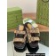 Gucci Lido Women/Men sandals with Double G 780061 in GG Canvas Beige 2024