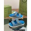 Gucci Lido Women/Men sandals with Double G 780061 in GG Denim Blue 2024