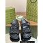 Gucci Lido Women/Men sandals with Double G 780061 in GG Denim Black 2024