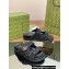 Gucci Lido Women/Men sandals with Double G 780061 in GG Denim Black 2024