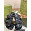 Gucci Lido Women/Men sandals with Double G 780061 in GG Denim Black 2024