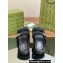 Gucci Lido Women/Men sandals with Double G 780061 in GG Denim Black 2024