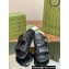 Gucci Lido Women/Men sandals with Double G 780061 in Leather Black 2024