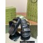 Gucci Lido Women/Men sandals with Double G 780061 in Leather Black 2024