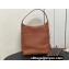Louis Vuitton Grained calfskin Low Key Hobo MM Bag M24974 Cognac Brown 2024